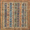 thumbnail image 1 of Ahgly Company Indoor Square Abstract Camel Brown Abstract Area Rugs, 4' Square, 1 of 6