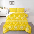 thumbnail image 1 of Erosebridal Hippie Aztec Bedding Full Comforter Set, Bohemian Southwestern Down Comforter, Yellow, Reversible 3 Pieces, 1 of 8