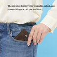 thumbnail image 3 of Card Holder Tracker Protector Leather Credit Slim Cash Coin Case Portable Keychain Bag Gift Work Housekeeper Accessories Brown, 3 of 9