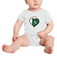 thumbnail image 2 of Cache-couches Drôles Amour Cœur Drapeau du Pakistan pour Bébé Garçon Fille, 2 of 5