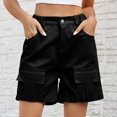 thumbnail image 4 of FJUCHAI Shorts Cargo en Denim pour Femmes Short Actif Extérieur Été pour Femmes S-TTG, 4 of 10