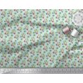 thumbnail image 3 of Soimoi Modal Satin Fabric Text,Tree & Owl Cartoon Print Fabric by Yard 42 Inch Wide, 3 of 3