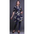 thumbnail image 4 of Bimba Kurtis Indiennes Courtes pour Femmes Tunique Imprimée Chemise à Manches Roulées, 4 of 6