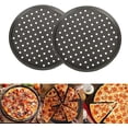 thumbnail image 3 of TAIWO Pizza Pan Set 12 inch Round Stainless Steel Pizza Oven Pans, 2 Count, 3 of 4