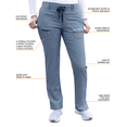 thumbnail image 4 of Adar Pro Heather Breakthrough Plus Ensemble de Sarrau pour Femmes - Haut à Col en V Amélioré et Pantalon à Multiples Poches, 4 of 7