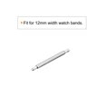 thumbnail image 3 of Unique Bargains Bracelet de Montre 12mm Épingle 1.3mm Dia Acier Inoxydable Simple Bride Ressort d'Extrémité 200 Pack, 3 of 5