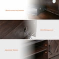 thumbnail image 4 of WAMPAT Farmhouse Sliding Barn Door TV Stand for 65" Flat Screen，59 Inch, 4 of 6