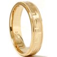 thumbnail image 1 of Hand Carved Wedding Band 14K Yellow Gold, 1 of 2