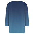 thumbnail image 5 of RXIRUCGD Women's Fashion Casual Gradient Loose Button Tops, Navy, Size: S, 5 of 5
