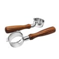 thumbnail image 4 of 54mm Stainless Steel Coffee Machine Bottomless Filter Holder Portafilter Branch Wooden Handle Professional Coffee Accessory Compatible with Breville 8 Series Coffee Machines, 4 of 6