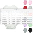 thumbnail image 3 of JDQJBZ Baby Boy Girl Bodysuit Long Sleeve Short Leg Romper Solid Color Cotton Newborn, 3 of 5