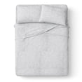 thumbnail image 1 of Mainstays Kids 220TC Cotton Chambray Gray Queen, 4 Piece Sheet Set, 1 of 8