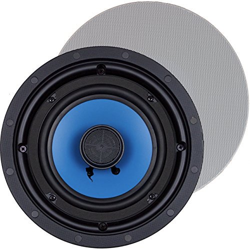 InwallTech TM6C 250 Watts Haut-Parleurs en Plafond (Paire, Blanc)