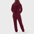 thumbnail image 4 of Combinaison pour Femmes, Combinaison à Capuche à Manches Longues pour Femmes, Pyjama Décontracté d'Hiver Chaud, Combinaison de Nuit, Combinaisons d'Automne pour Femmes 2023 en Liquidation, 4 of 6