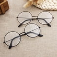 thumbnail image 3 of Vintage Women Men  Circle Metal Spectacles Optical Glasses Eyeglasses Frame, 3 of 11