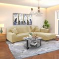thumbnail image 3 of Moonsaad Stretch Couch Slipcovers, Sectional L-Shape Corner Sofa Covers, 1/2/3Seats Sofa Protector Covers, 3 of 12