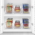 thumbnail image 4 of Sorbus Plastic Storage Bins Stackable Clear Pantry Organizer Box Bin Containers for Organizing Kitchen Fridge, Food, Snack Pantry Cabinet, Fruit, Vegetables, Bathroom Supplies (4-Pack), 4 of 8