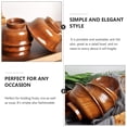 thumbnail image 2 of 1pc Delicate Wooden Bowl Milk Tea Bowl Wooden Bowl Food Container Tableware, 2 of 8