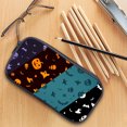 thumbnail image 1 of CHGBMOK Halloween Print Cotton Fabric Pencil Case, Large-capacity, Assorted Colors, 1 Count, 1 of 4
