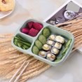 thumbnail image 1 of Meitianfacai Bento Box Adult Lunch Box 3-Compartment Meal Prep Container For Kids Stackable Snack Containers For School And Travel Lunch Microwave Safe, 1 of 7