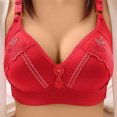 thumbnail image 1 of XZNGL Womens Oversized Bra, Thin Without Steel Ring, Breasted Lace, Traditional Embroidered Bra, 1 of 2