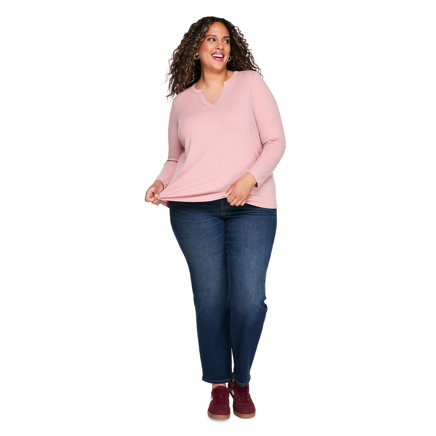 Lane Bryant Women's Plus Long-Sleeve Top