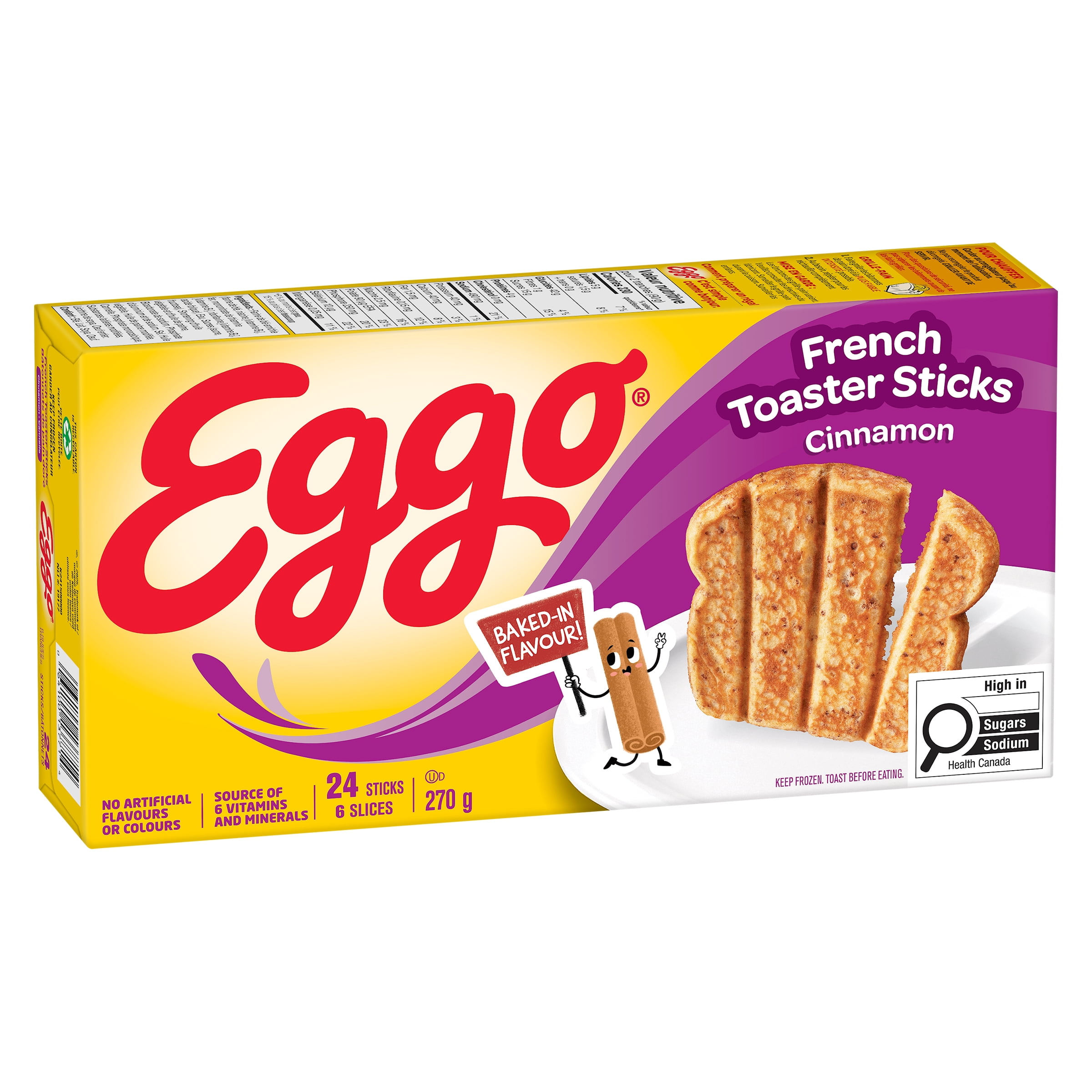 Kellogg’s Eggo French Toaster Sticks Cinnamon 270g, Eggo French Toaster Sticks