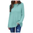 thumbnail image 2 of DPTALR Womens Winter Long Sleeve Round Neck Pullover Sweater, 2 of 6