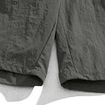 thumbnail image 3 of Diufon Men's Athletic Shorts Cotton Linen Drawstring Waisted Outdoor Sport Shorts Spring Summer Shorts with Pockets, 3 of 6
