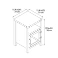 thumbnail image 2 of HOMETRENDS Table D’appoint, ChÊne Rustique, 2 of 3