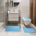 thumbnail image 1 of TopLLC Bath Mats For Bathroom - Bathroom Rugs Memory Foam Bath Mat Set 3 Pcs Bathroom Rugs Set Toilet Mats Soft Comfortable Water Absorption Nonslip Thick Machine Wash, 1 of 3