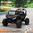 thumbnail image 2 of VOLTZ TOYS Premium 24V 2-Seater Kids UTV Ride-On Car - 4WD Quad Motors, Power Battery, Spring Suspension and Parental Remote Control - Black, 2 of 6