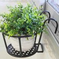 thumbnail image 3 of Hanging Railing Iron Planter Baskets Flower Pot Holder Hanger Metal Fence Rail for Patio Balcony Porch Fence, 3 of 5
