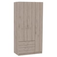 thumbnail image 1 of TUHOME Austral 3 Door Armoire Engineered Wood Armoires in  Gray, 1 of 11