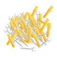 thumbnail image 3 of 50Pcs Invisible Screws Double Headed Screw Special Nails Screws for Solid Wood 3.5mm, 3 of 8