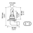 thumbnail image 2 of Hella Headlight Bulb 9005 100W 9005 Halogen; 100 Watt; Clear; Single, 2 of 3