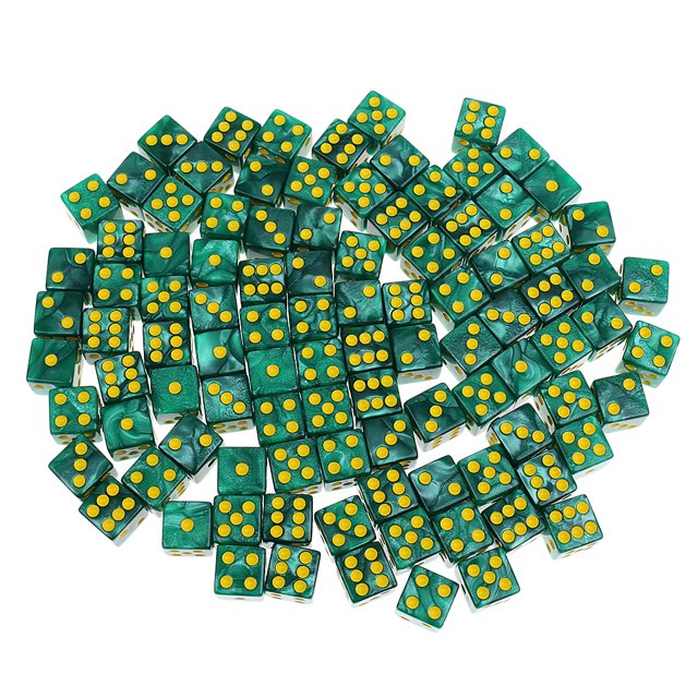 100PCS 14mm Six Côtés Spot 14mm D RPG Jeux