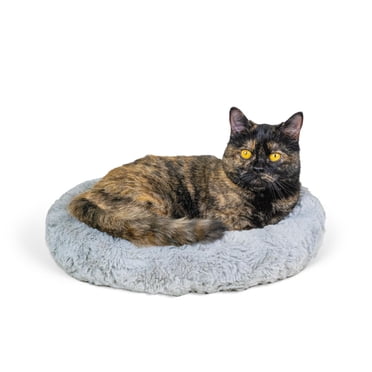 Catstages Fausse Fourrure Auto-Réchauffement Lit De Chat Gris