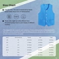 thumbnail image 5 of renvena Kids Button Volunteer Activity Vest Button Up Irregular Hem Waistcoat Sleeveless Waiter Orange M, 5 of 5