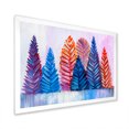 thumbnail image 2 of Designart Arbres de Noël Abstraits Traditionnels Art Mural Encadré, 2 of 4