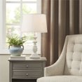 thumbnail image 2 of Martha Stewart Astoria Lampe de Table Traditionnelle en Résine et Tissu Blanc Mat, 2 of 6