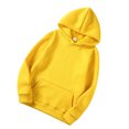 thumbnail image 3 of ziyahi Chandail à Capuchon en Coton Unisexe, Chandail à Capuchon Absorbant la Sueur et Chaud, Jaune, 3TG, 3 of 9
