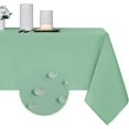 thumbnail image 1 of LAICAIW Nappe Rectangulaire 210 G/m2 - Nappe en Microfibre Imperméable Robuste, Housse de Table Décorative pour Usage Extérieur et Intérieur (Vert Menthe, 52 x 70 Pouces), 1 of 7