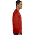 thumbnail image 4 of Hanes T-Shirt pour Hommes 5,2 oz COMFORTSOFT, Poids Lourd, TG, Rouge Foncé, 4 of 4