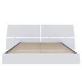 thumbnail image 3 of Nexera Paris Platform Bed and Panoramic Headboard, White, 3 of 6