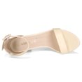 thumbnail image 4 of BLISSFUL STEP Women's Chunky Heel Open Toe Ankle Strap Sandals, 4 of 7