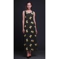thumbnail image 2 of Bimba Rayon Butterfly Womens Adjustable Spaghetti Strap Long Maxi Print Dress Bohemian-XSmall, 2 of 5