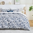 thumbnail image 1 of Hitime Queen Duvet Cover Set, Soft & Breathable Microfiber 3 Pieces Queen Bedding Sets, Pattern Queen Comfy Duvet Cover Set, with Zipper Closure (Queen), 1 of 8