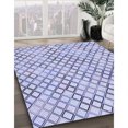 thumbnail image 3 of Ahgly Company Tapis d'Intérieur Lavables en Machine, Carrés, Bleu Lavande Transitionnel, 4' Carré, 3 of 7