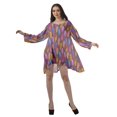 thumbnail image 3 of Moomaya Robe de Cocktail Imprimée à Manches Longues Tenues de Noël Robe Courte pour les Fêtes, 3 of 4